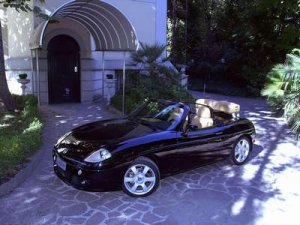 Fiat Barchetta First Class Alviero Martini Car Poster Print on 10 mil Archival Satin Paper 16"x12"