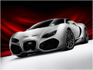 Bugatti Venom Concept Car Poster Print on 10 mil Archival Satin Paper 16" x 12"