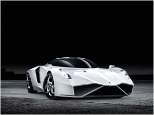 e-Wolf e-2 Concept Car Poster Print on 10 mil Archival Satin Paper 16" x 12"