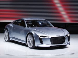 Audi e-tron 2010 Detroit Show Car Poster Print on 10 mil Archival Satin Paper 16" x 12"