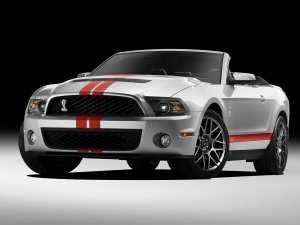 Ford Shelby GT500 Convertible 2011 Car Poster Print on 10 mil Archival Satin Paper 16" x 12""