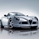Alfa Romeo 8C Spyder Car Archival Canvas Print (Rolled) 16" x 12"