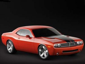 Dodge Challenger RT Car Archival Canvas Print (Rolled) 16" x 12"