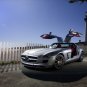 Mercedes-Benz SLS AMG Gullwing Car Archival Canvas Car Print (Rolled) 16" x 12"