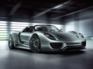 Porsche 918 Spyder Concept Car Archival Canvas Print (Rolled) 16" x 12"