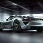 Porsche 918 Spyder Concept Car Archival Canvas Print (Rolled) 16" x 12"
