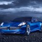 Fisker Karma Car Archival Canvas Print (Rolled) 16" x 12"
