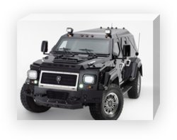 Conquest Knight XV Car Archival Canvas Print (Mounted) 16" x 12"