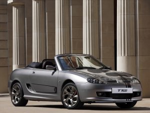 MG TF 135 Car Archival Canvas Print (Rolled) 16" x 12"