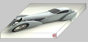 Delahaye Bella Figura Coupe Archival Canvas Car Print (Mounted) 16" x 12"