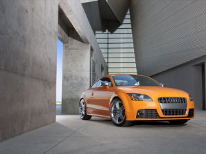 Audi TTS Coupe 2011 Archival Canvas Car Print (Rolled) 16" x12"