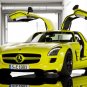 Mercedes-Benz SLS AMG E-Cell Concept Archival Canvas Car Print (Rolled) 16" x 12"