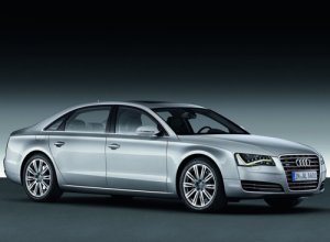 Audi A8 L W12 2011 Archival Canvas Print (Rolled) 16" x12"