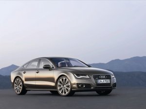 Audi A7 Sportback 2011 Archival Canvas Car Print (Rolled) 16" x12"