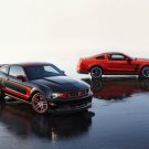 Ford Mustang Boss 302 Laguna Seca (2012) Archival Canvas Car Print (Rolled) 16" x 12""