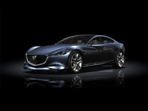 Mazda Shinari Concept Car Poster Print on 10 mil Archival Satin Paper 16" x 12"