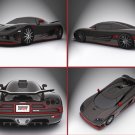 Koenigsegg CCXR Special Edition Montage Car Poster Print on 10 mil Archival Satin Paper 16" x 12"