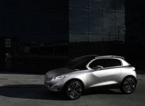 Peugeot HR1 Concept Archival Canvas Car Print (Rolled) 16' x 12"