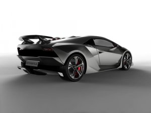 Lamborghini Sesto Elemento Concept Archival Canvas Car Print (Rolled) 16" x 12"