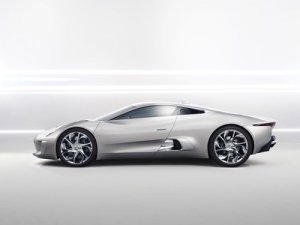 Jaguar C-X75 Concept Archival Canvas Car Print (Rolled) 16" x 12"