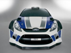 Ford Fiesta RS WRC Archival Canvas Car Print (Rolled) 16" x 12""