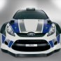 Ford Fiesta RS WRC Archival Canvas Car Print (Rolled) 16" x 12""