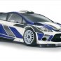 Ford Fiesta RS WRC Archival Canvas Car Print (Rolled) 16" x 12""