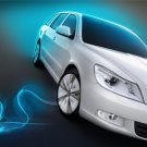 Skoda Octavia Green E Line Concept Car Poster Print on 10 mil Archival Satin Paper 16" x 12"