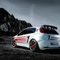 Fiat Abarth Grand Punto S Archival Canvas Car Print (Rolled) 16" x 12"