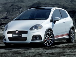 Fiat Abarth Grande Punto Preview Archival Canvas Car Print (Rolled) 16" x 12"