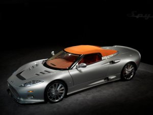 Spyker C8 Aileron Spyder Archival Canvas Car Print (Rolled) 16" x 12"
