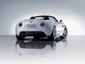 Alfa Romeo 8C Spyder Car Poster Print on 10 mil Archival Satin Paper 16" x 12"