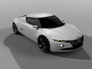 BMW M2 Concept Car Poster Print on 10 mil Archival Satin Paper 16" x 12"
