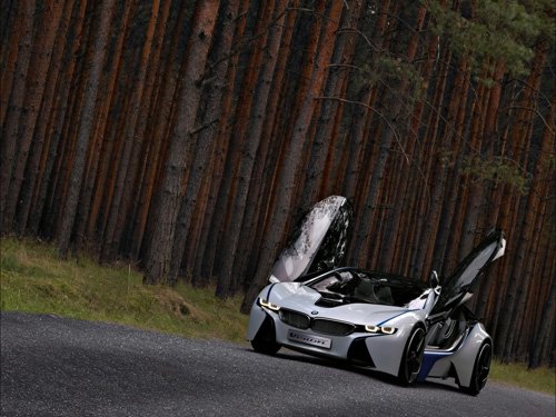 BMW EfficientDynamics Concept Car Poster Print on 10 mil Archival Satin Paper 16" x 12"