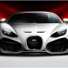 Bugatti Venom Concept Car Poster Print on 10 mil Archival Satin Paper 16" x 12"
