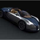 Bugatti Veyron Grand Sport Sang Bleu Car Poster Print on 10 mil Archival Satin Paper 16" x 12"