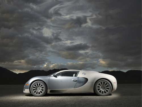 Bugatti Veyron Car Poster Print on 10 mil Archival Satin Paper 20" x 15"