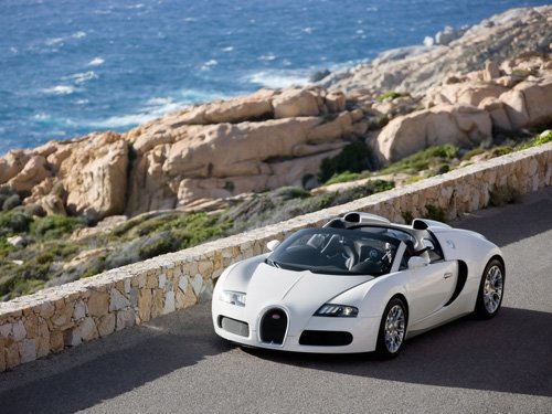 Bugatti Veyron Grand Sport Production Car Poster Print on 10 mil Archival Satin Paper 20" x 15"