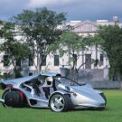 Campagna T-Rex Car Poster Print on 10 mil Archival Satin Paper 16" x 12"