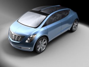 Chrysler ecoVoyager Concept Car Poster Print on 10 mil Archival Satin Paper 16" x 12"