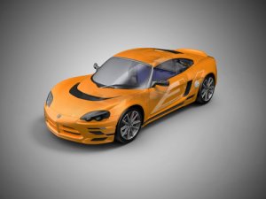 Dodge Circuit EV Car Poster Print on 10 mil Archival Satin Paper 20" x 15"