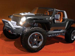 Jeep Hurricane Concept Car Poster Print on 10 mil Archival Satin Paper 16" x 12"