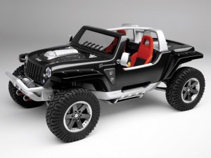 Jeep Hurricane Concept Car Poster Print on 10 mil Archival Satin Paper 20" x 15"