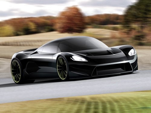Racer X Design RZ Ultima Concept Car Poster Print on 10 mil Archival Satin Paper 20" x 15"