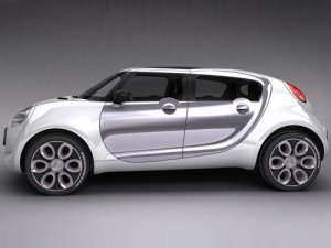 Citroen C-Cactus Car Poster Print on 10 mil Archival Satin Paper 16" x 12"