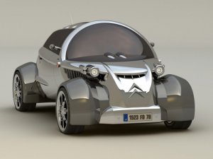 Citroen C2V Concept Car Poster Print on 10 mil Archival Satin Paper 20" x 15"