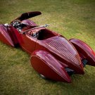 Deco Rides Boattail Speedster Car Poster Print on 10 mil Archival Satin Paper 20' x 15"