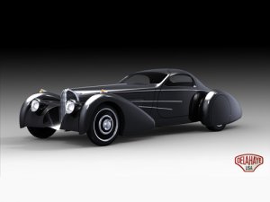 Delahaye Bella Figura Coupe Car Poster Print on 10 mil Archival Satin Paper 16" x 12"