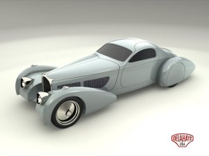 Delahaye Bella Figura Coupe Car Poster Print on 10 mil Archival Satin Paper 16" x 12"
