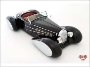 Delahaye USA Bella Figura Bugnotti 57S Car Poster Print on 10 mil Archival Satin Paper 16" x 12"